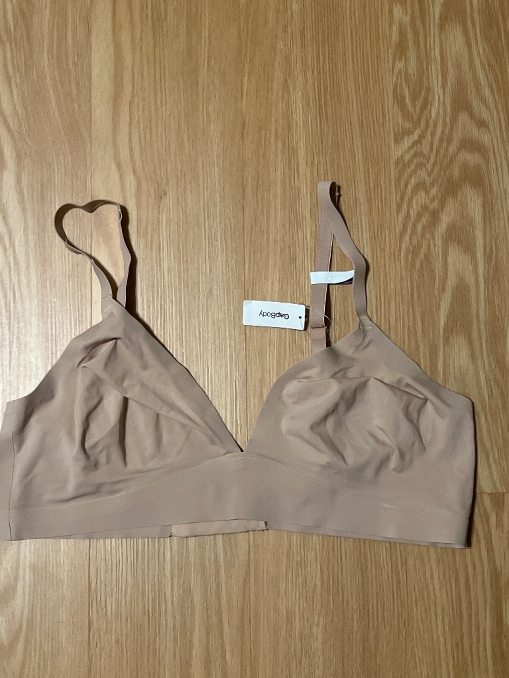NWT GAP Body Nude No Show Bralette Bra, size XL